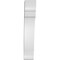 Ekena Millwork 3 1/2-in. W x 8-in. D x 20-in. H Olympic Architectural Grade PVC Knee Brace BRCP035X08X20OLY - alternate 3